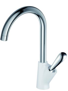 Смеситель для кухни DK Venice.Baciano DA1032456 высокий белый-хром