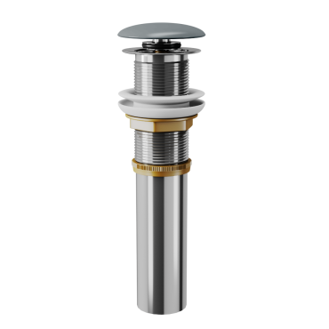 Донный клапан для раковины (умывальника) DK DC9006 1/4" клик-клак, графит крышка