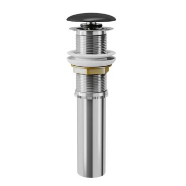 Донный клапан для раковины (умывальника) DK DC9025 1/4" клик-клак, черная крышка